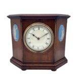 Mahogany Case with Wedgwood porcelain 8 day Mantel clock