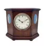 Mahogany Case with Wedgwood porcelain 8 day Mantel clock