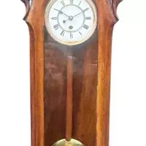 Walnut Case Mini Vienna Regulator Wall clock – ca 1880