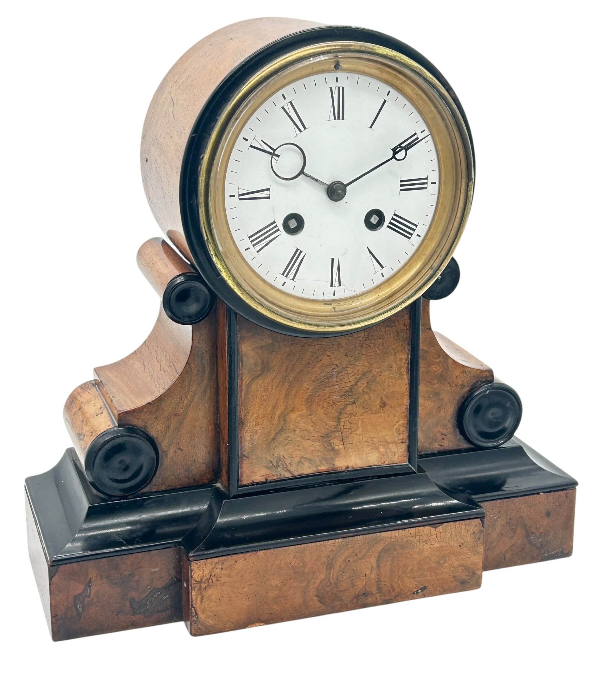 Classical Victorian Drum Head Mantel Clock – 8 Day Clock – ca1850 - Image 11
