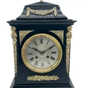 Antique Ebonized Case Bracket Mantel clock – ca1890