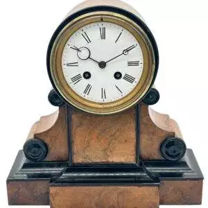 Classical Victorian Drum Head Mantel Clock – 8 Day Clock – ca1850