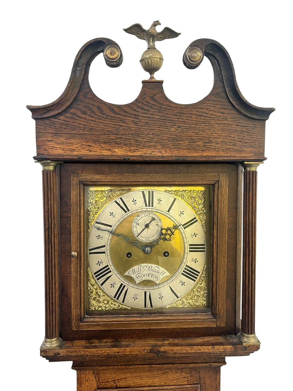 Fabulous Antique English Oak case Longcase 8 day clock - 1870 - Image 5