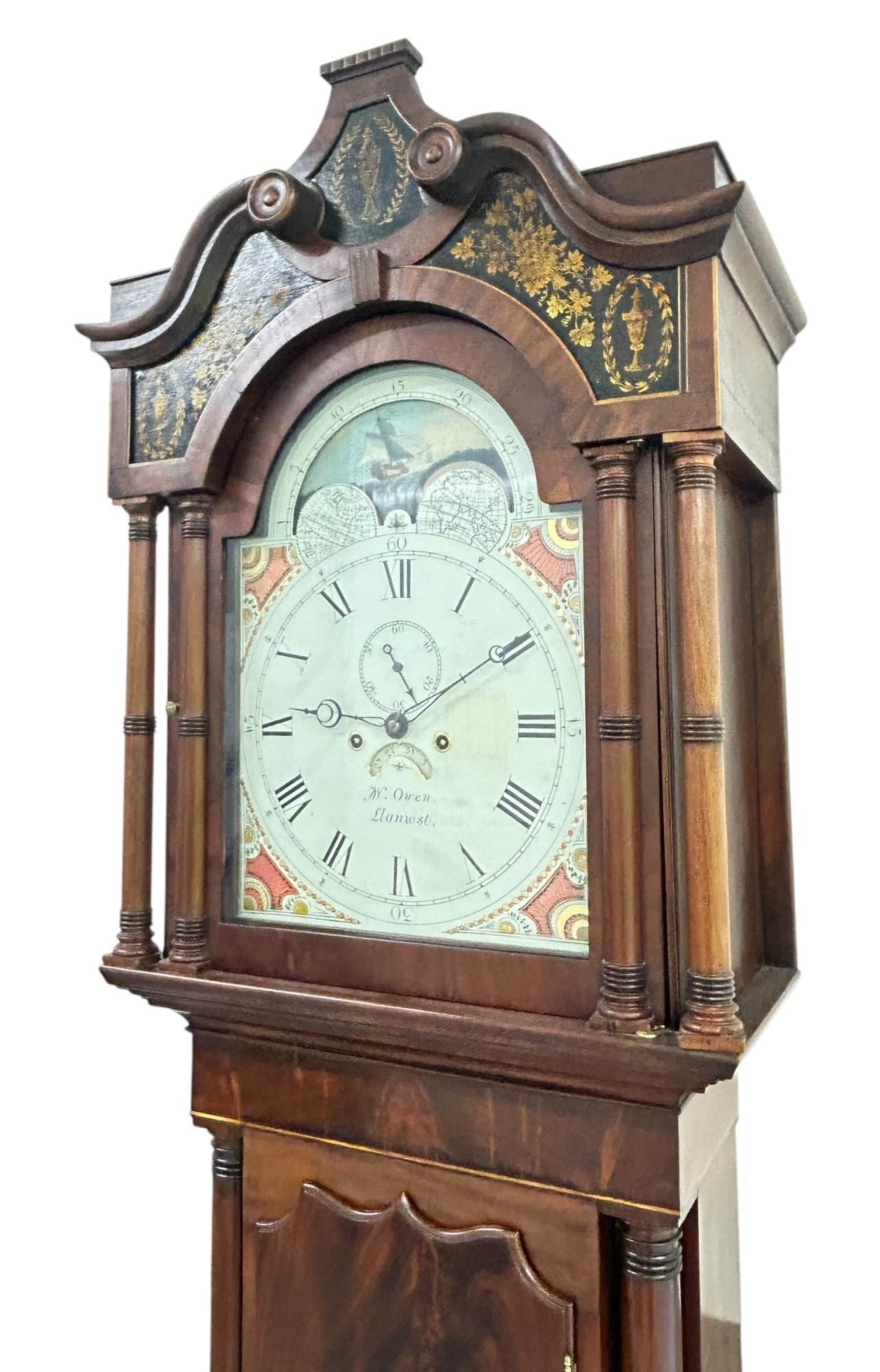 Incredible Antique Mahogany case Longcase 8 day clock - 1830 - Image 3