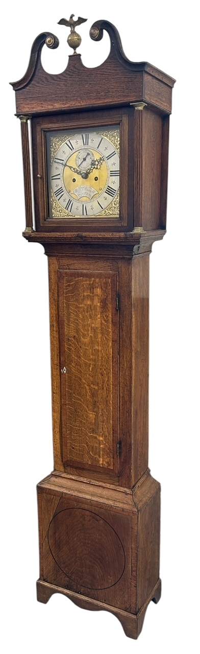 Fabulous Antique English Oak case Longcase 8 day clock - 1870 - Image 7