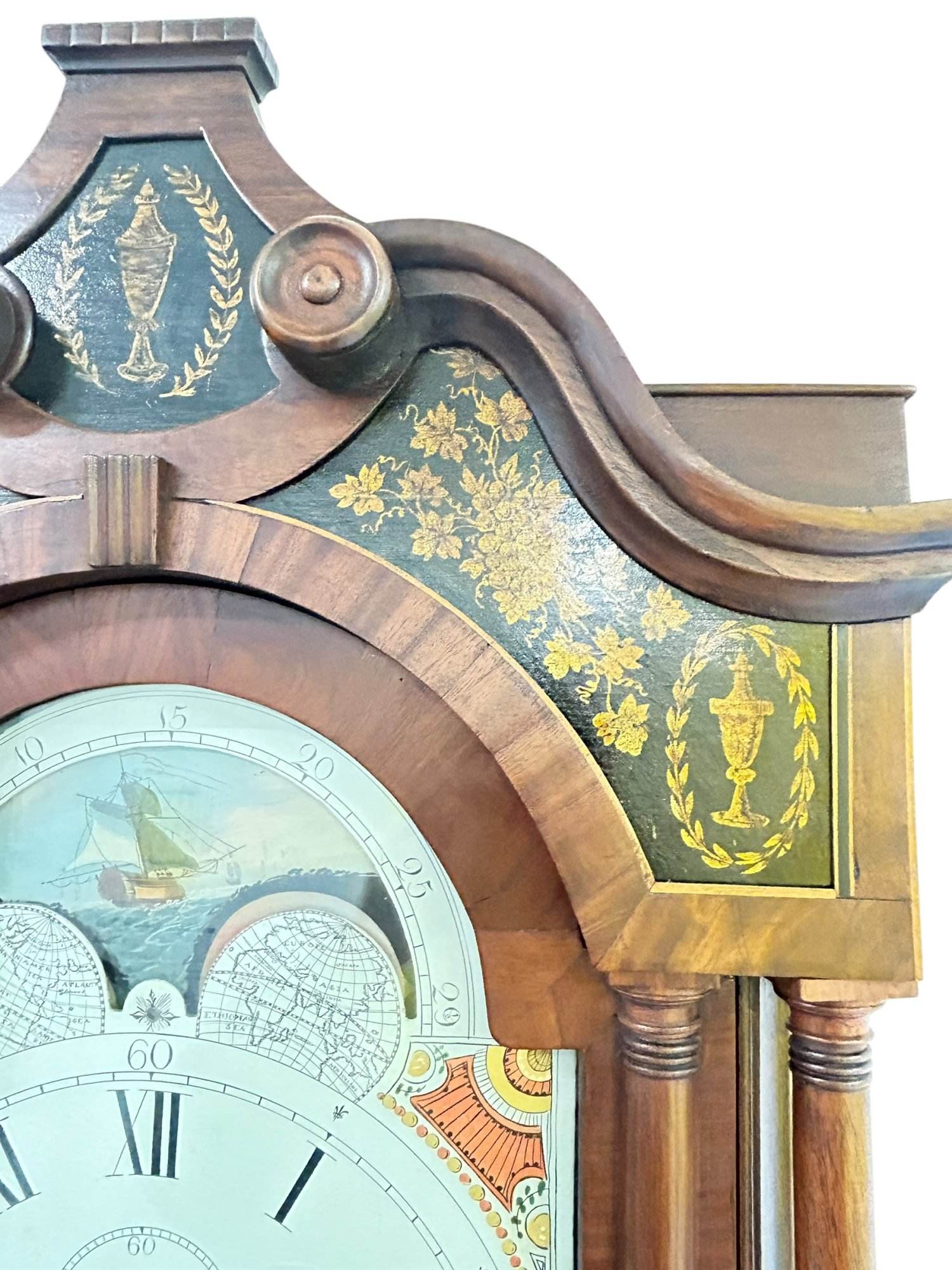 Incredible Antique Mahogany case Longcase 8 day clock - 1830 - Image 4