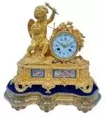 French Ormolu Cherub Figural Mantel sevres clock – ca 1860