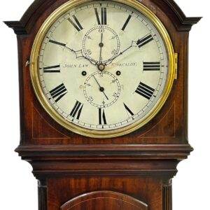 Fantastic Antique Scottish Mahogany case Long Case clock – ca 1860
