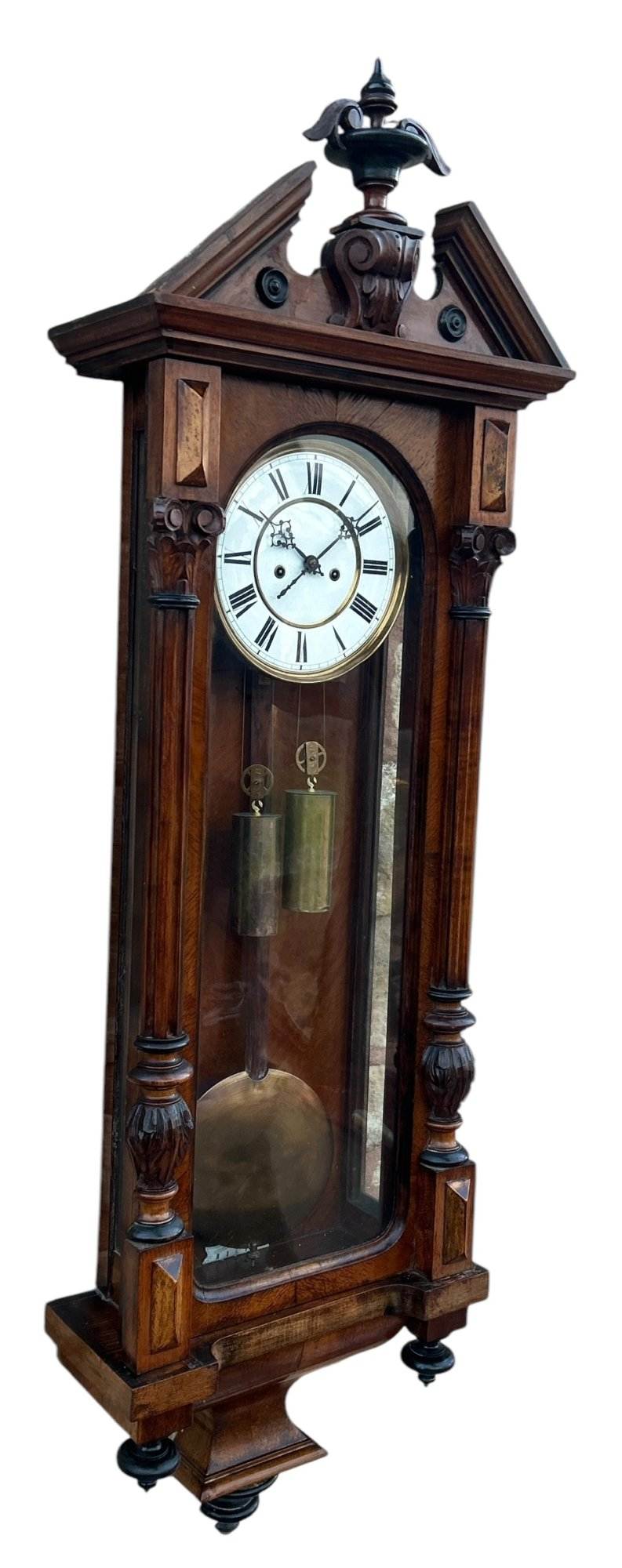 Beautiful Twin Weight regulator Vienna Wall clock – made by Lenskirch - Image 5