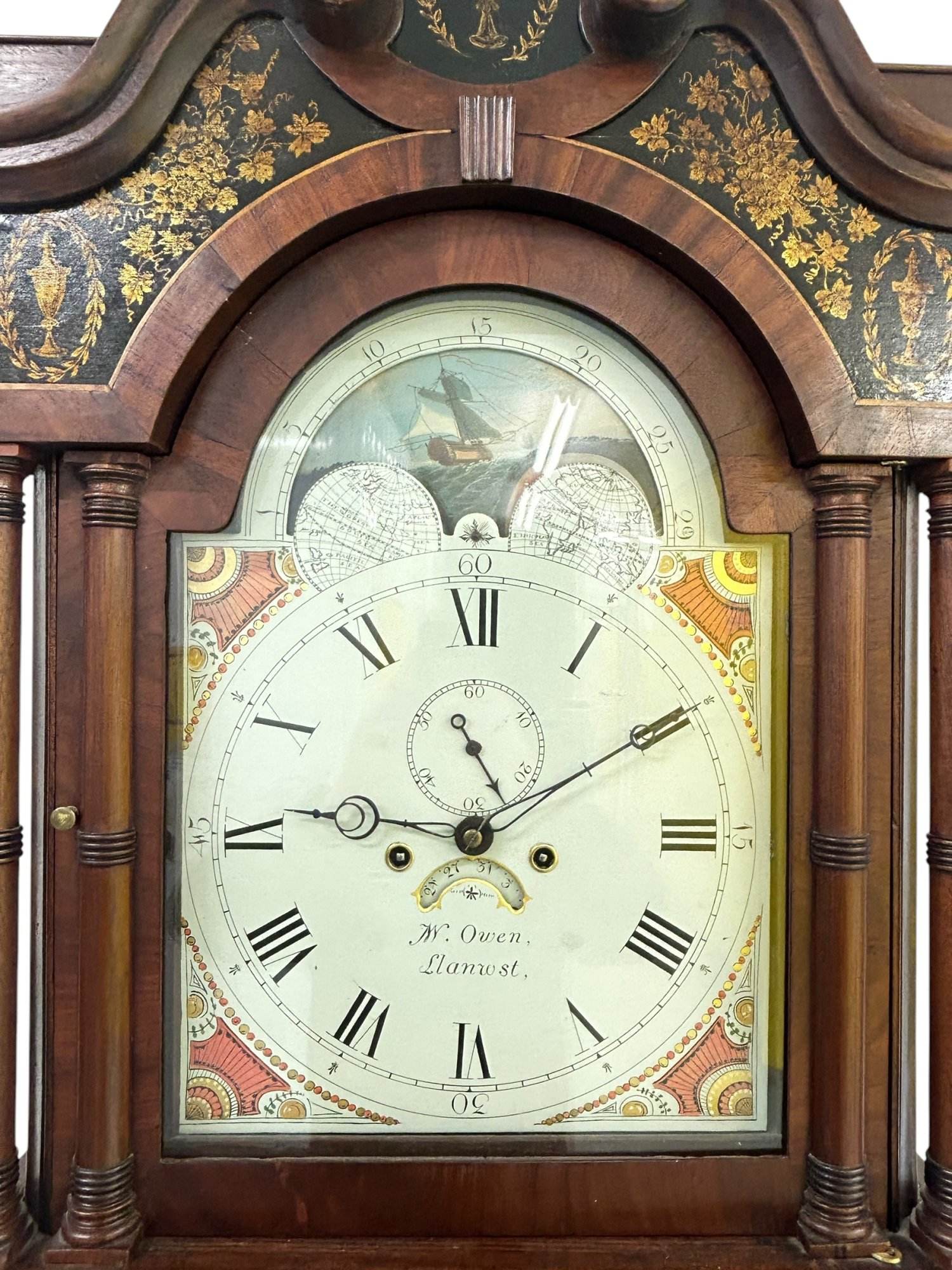 Incredible Antique Mahogany case Longcase 8 day clock - 1830 - Image 7