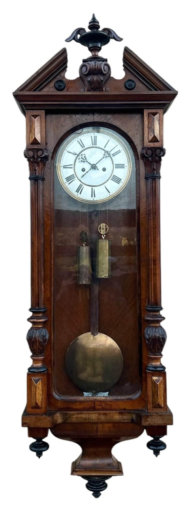 Beautiful Twin Weight regulator Vienna Wall clock – made by Lenskirch - Image 3