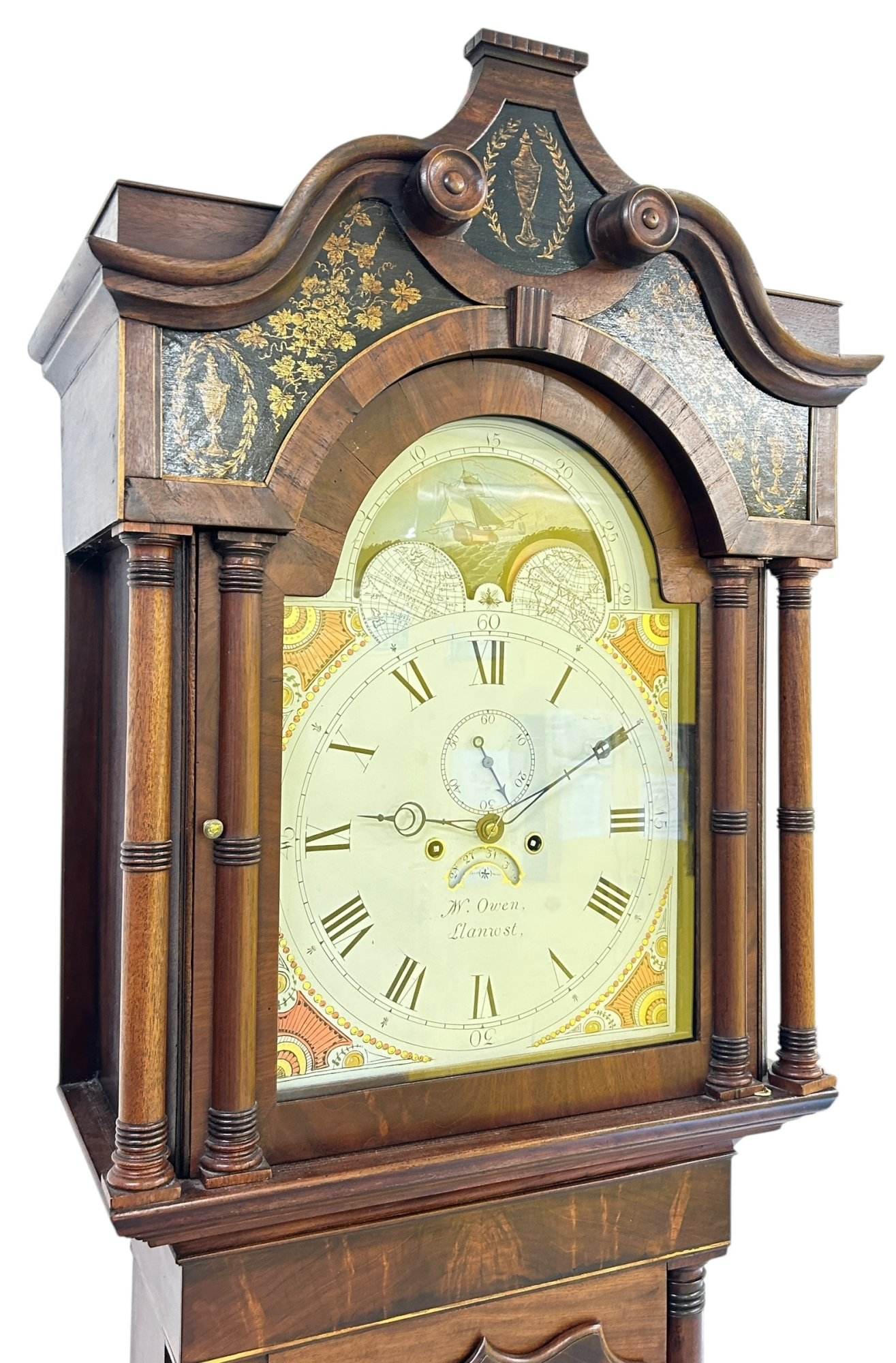 Incredible Antique Mahogany case Longcase 8 day clock - 1830 - Image 9