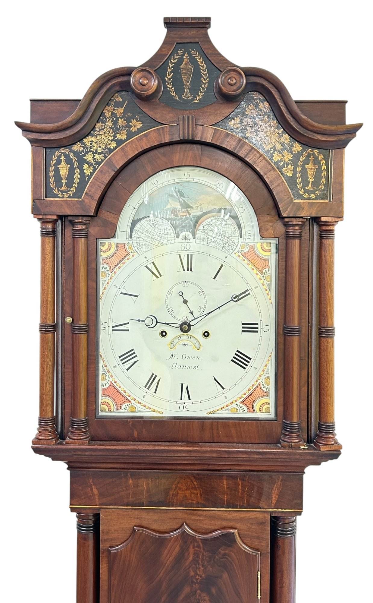 Incredible Antique Mahogany case Longcase 8 day clock - 1830 - Image 10