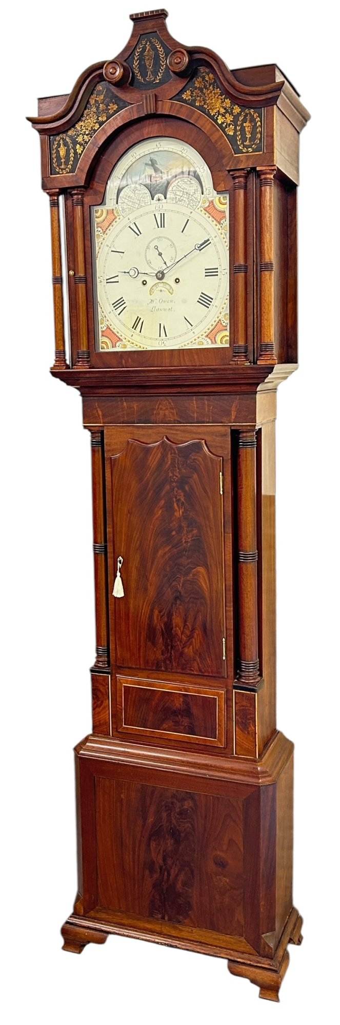 Incredible Antique Mahogany case Longcase 8 day clock - 1830 - Image 12