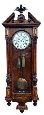 Beautiful Twin Weight regulator Vienna Wall clock – made by Lenskirch
