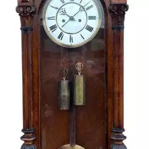 Beautiful Twin Weight regulator Vienna Wall clock – made by Lenskirch