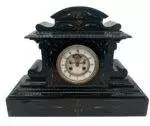 French Slate & Marble 8-Day Mantel Clock C1870