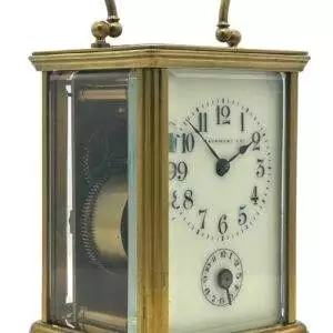 Exquisite Antique French 8 day Carriage clock with Alarm feature – ca 1900