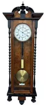 single weight Vienna Regulator Wall clock – ca 1880