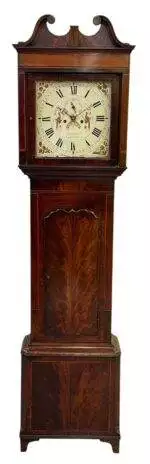 Antique English “Swinton” Mahogany case Long Case clock