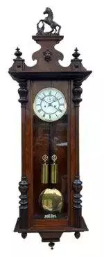 Antique Kienzle Twin Weight Vienna Regulator Walnut & Ebonized case Wall Clock