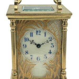 Victorian French 8 day gong striking Carriage clock– ca 1880