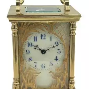 Victorian French 8 day gong striking Carriage clock– ca 1880