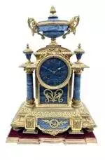 Wonderful Bronze ormolu & Marble Mantel Clock on original Stand – ca1860