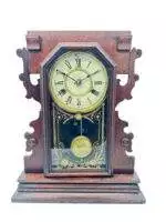 Lovely American Gingerbread Mantel Clock by New Haven