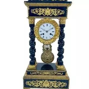 Exquisite Victorian French Portico Mantel Clock – ca1860