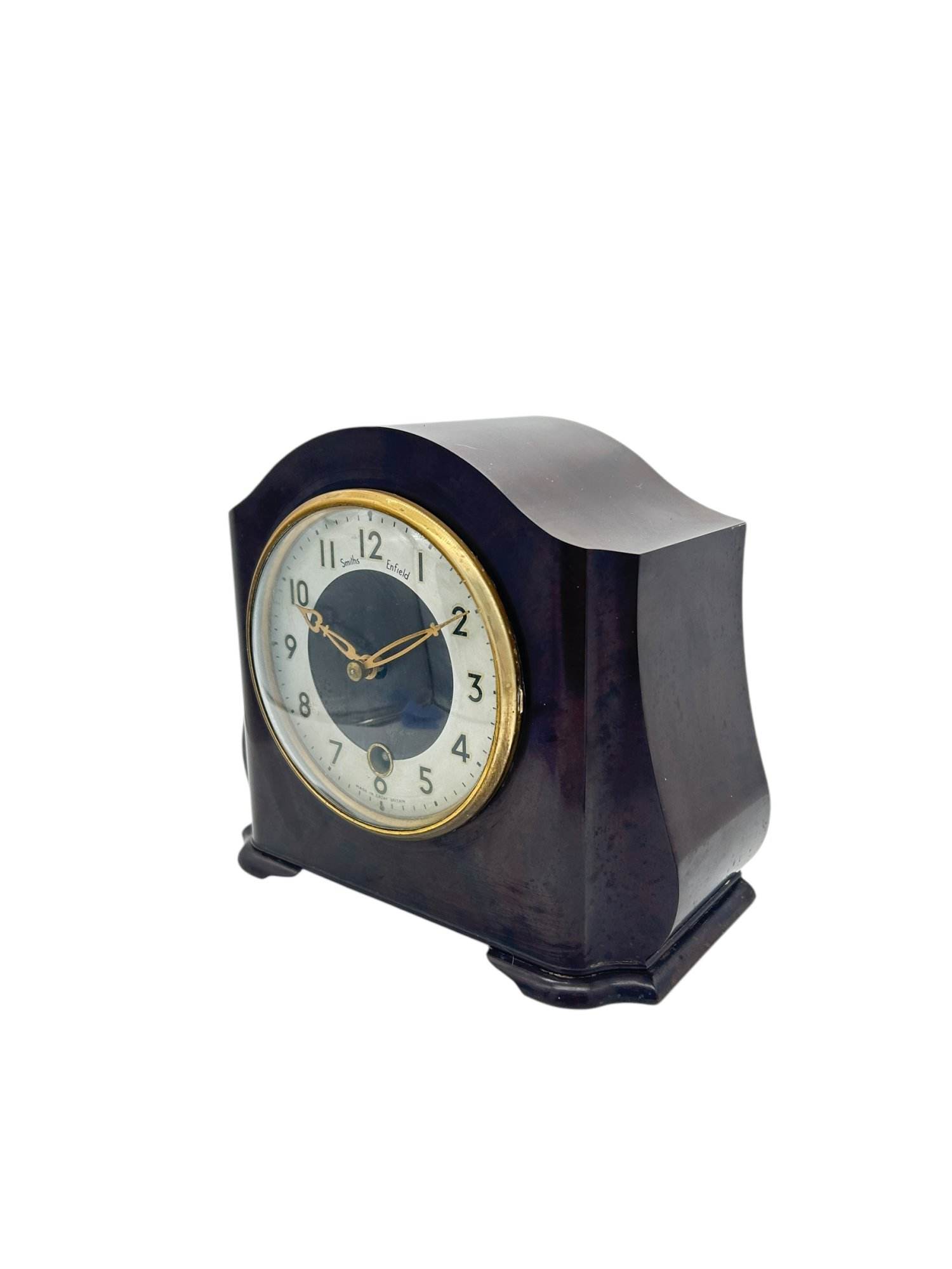 Wonderful Smiths Enfield Bakelite case Mantel Clock – ca1940 - Image 4