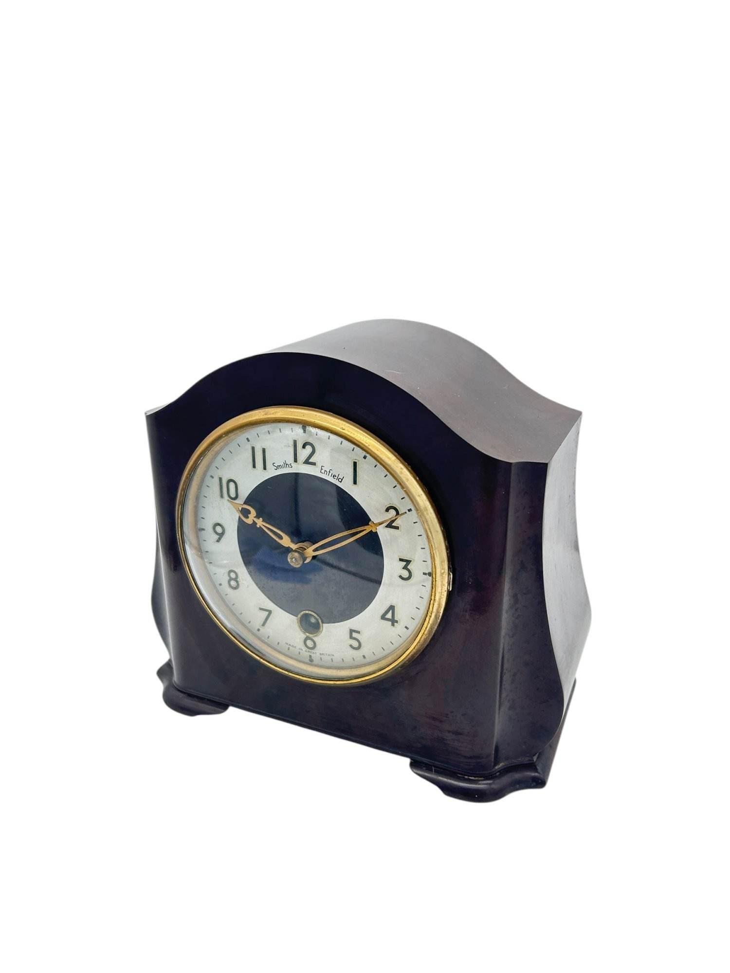 Wonderful Smiths Enfield Bakelite case Mantel Clock – ca1940 - Image 3