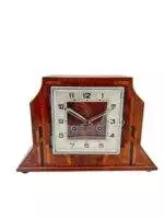 Stylish English Art Deco Mantle Clock - 8 Day Striking Mantel Clock