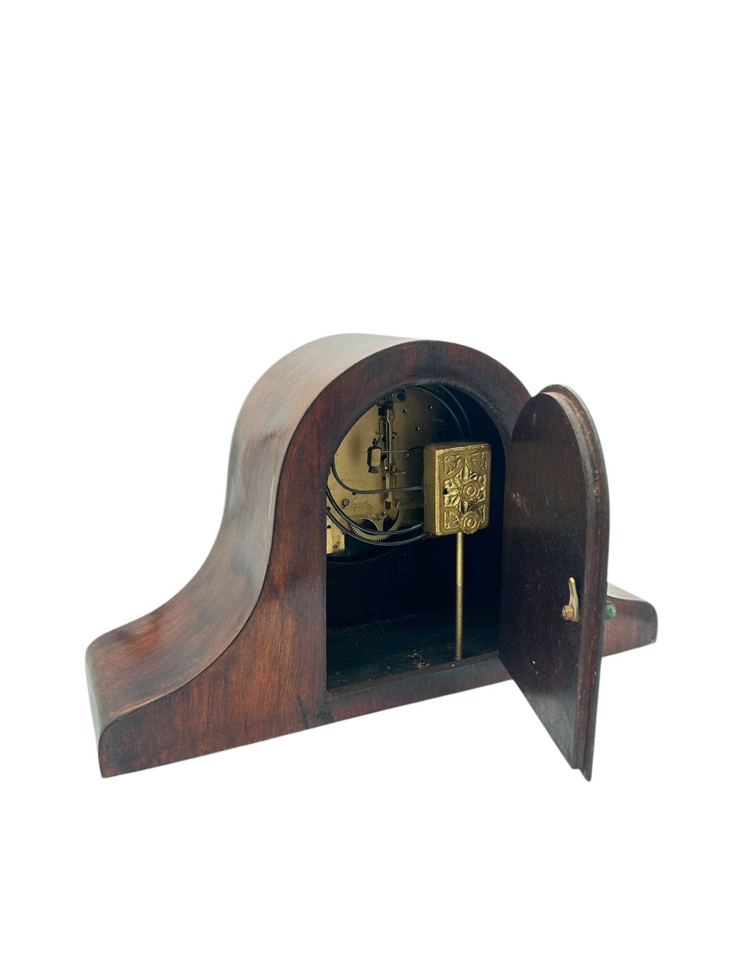 Stunning & Rare Gustav Becker Hat Shaped Mantel Clock – ca1920 - Image 11