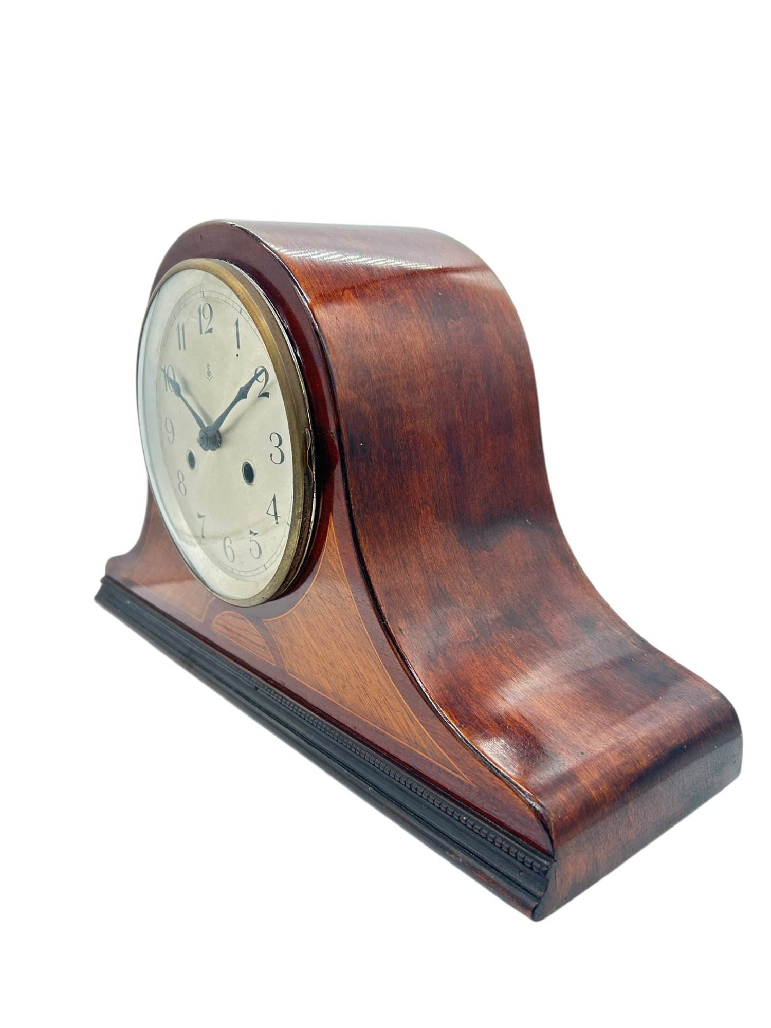 Stunning & Rare Gustav Becker Hat Shaped Mantel Clock – ca1920 - Image 9