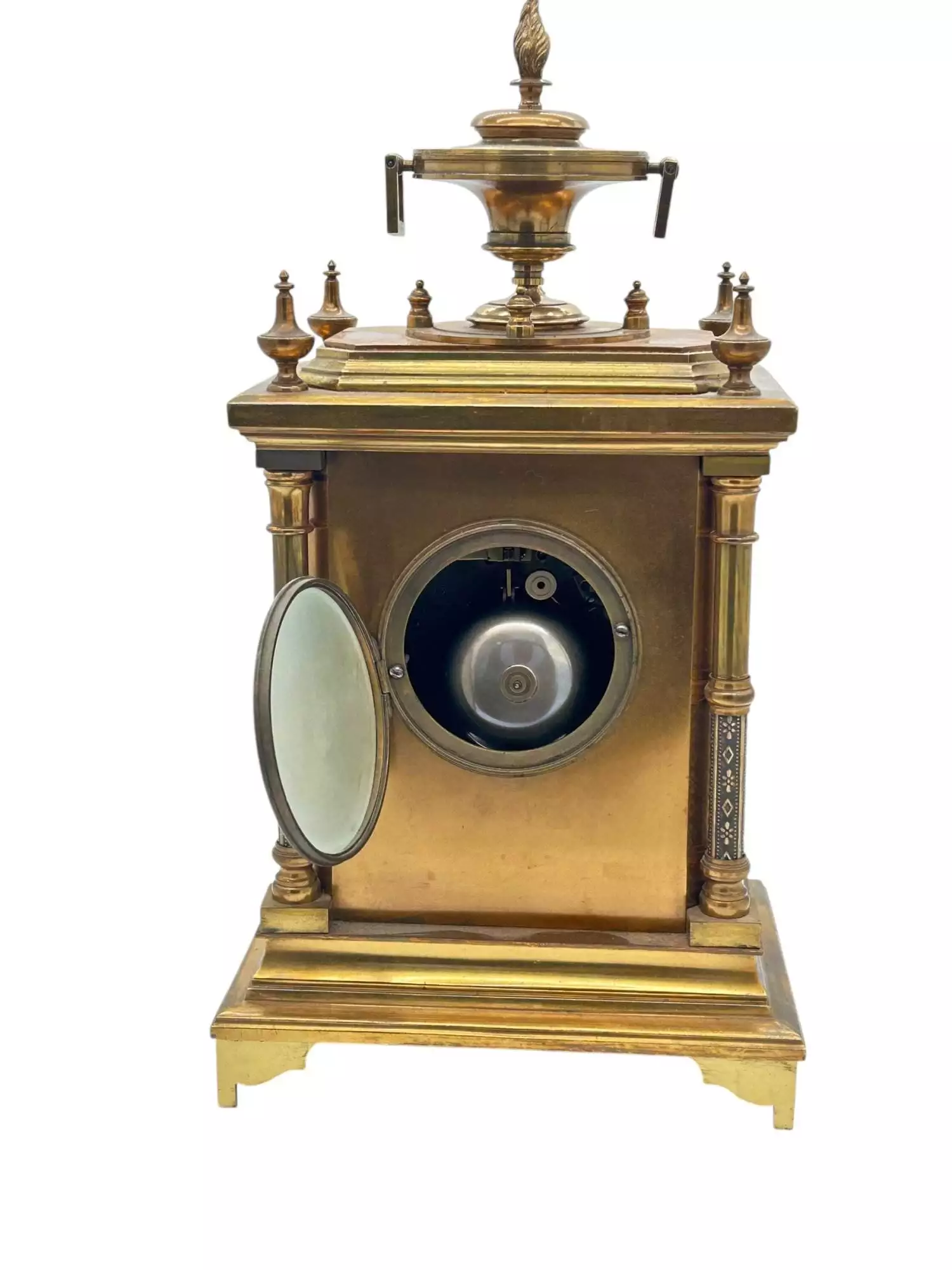 Fabulous French Bronze Ormolu Cube Mantel Clock – ca1890 - Image 9