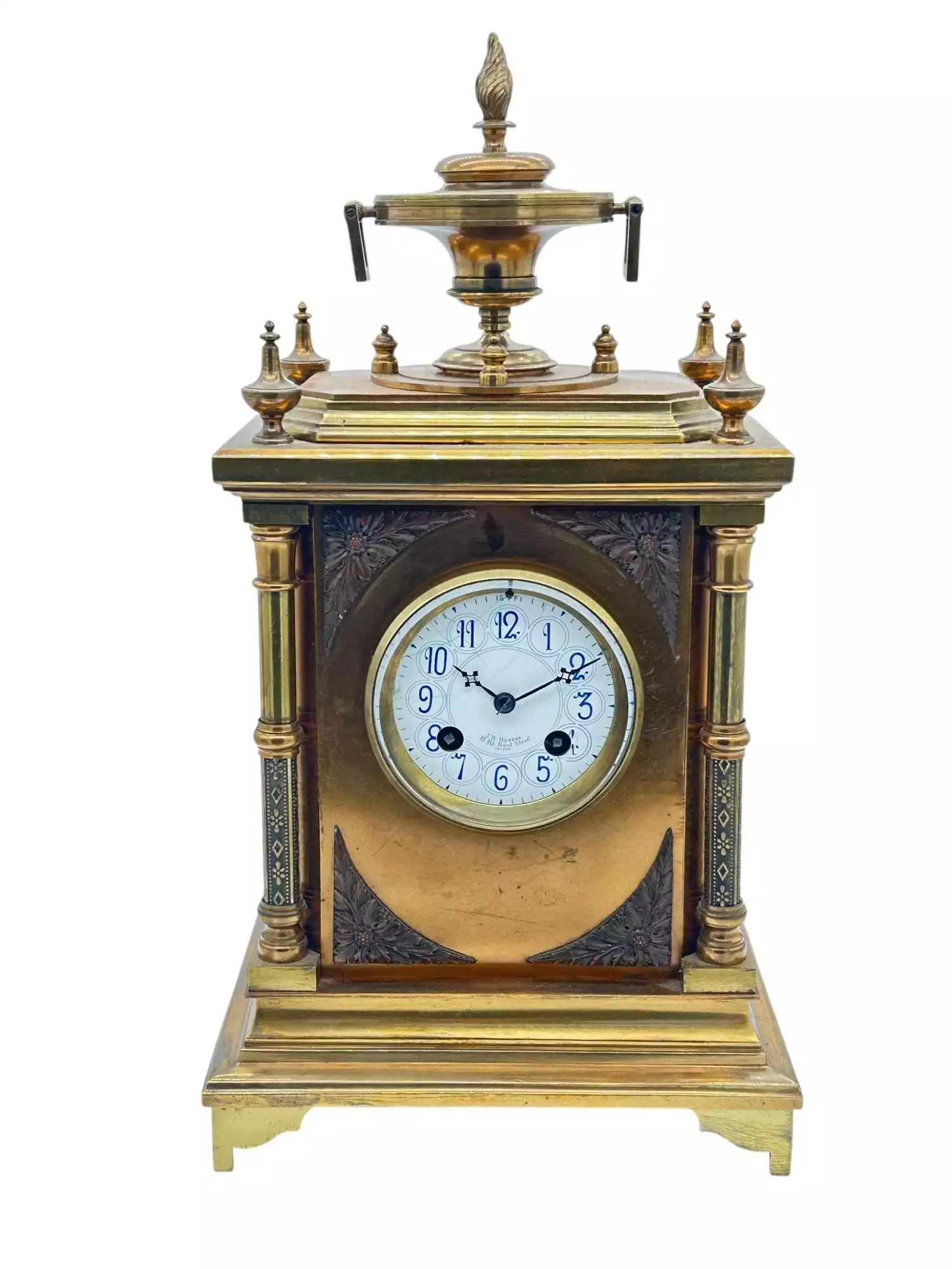Fabulous French Bronze Ormolu Cube Mantel Clock – ca1890 - Image 2