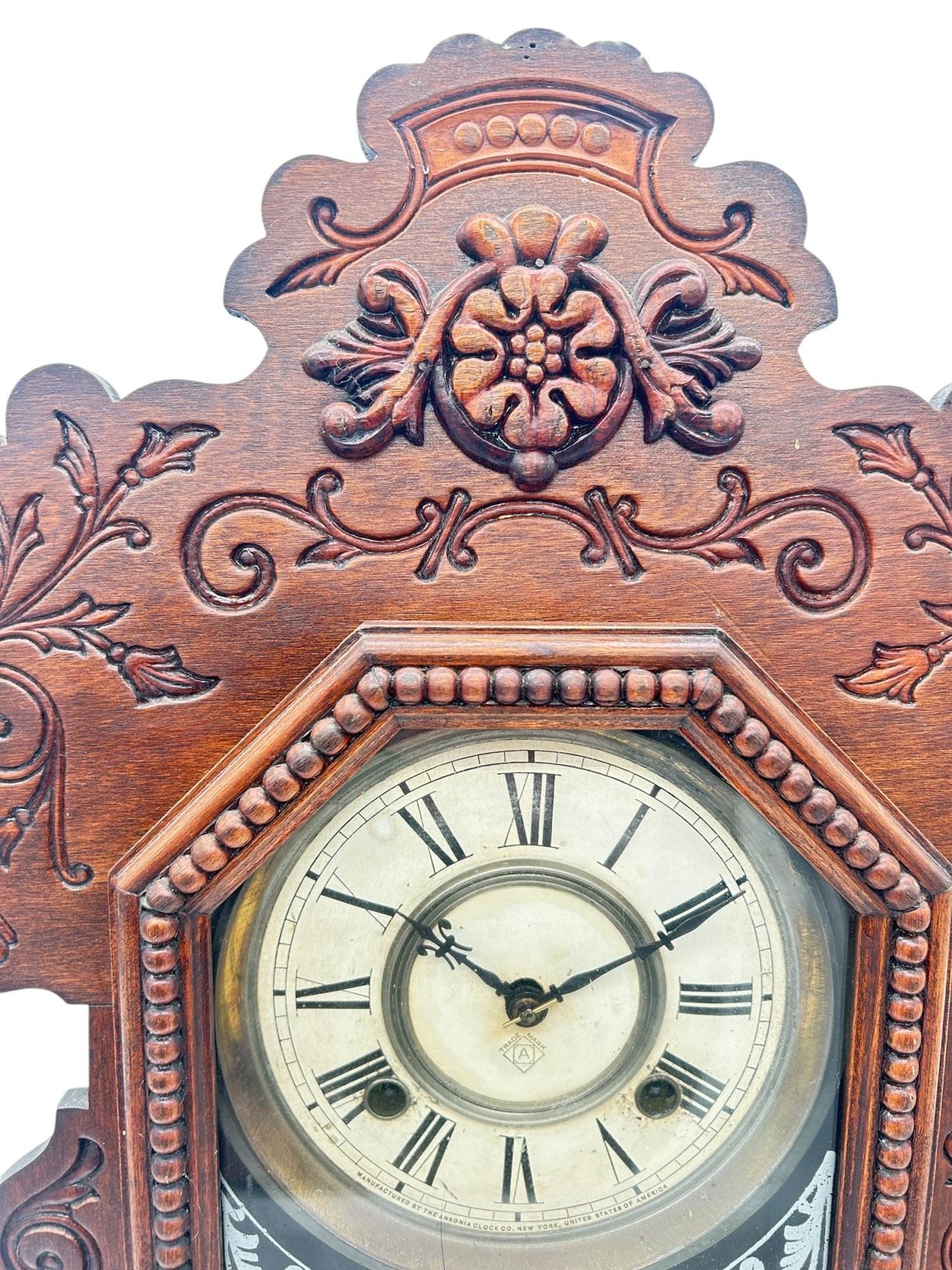 Fantastic Ansonia Gingerbread Clock – ca 1890 - Image 10