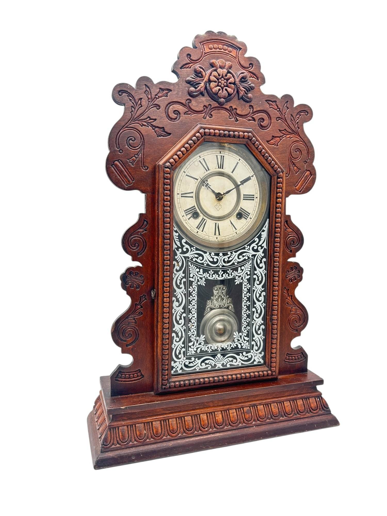 Fantastic Ansonia Gingerbread Clock – ca 1890 - Image 9