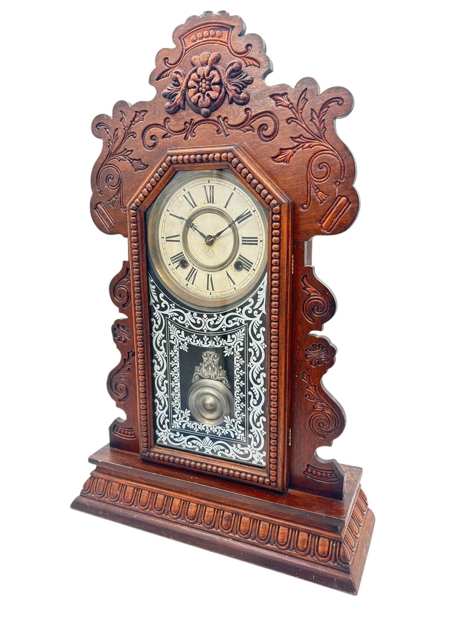 Fantastic Ansonia Gingerbread Clock – ca 1890 - Image 3