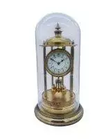 Outstanding Bandstand Ormolu German Torsion Clock Anniversary Clock -Mantel Clock C1900