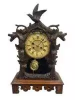 Fabulous carved Cuckoo Black Forest Mantel Clock – ca1890