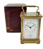 Fabulous Antique French H & H Alarm Carriage clock – ca1890