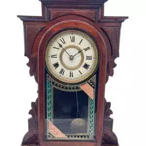 Awesome American Gingerbread Mantel Clock – ca 1900