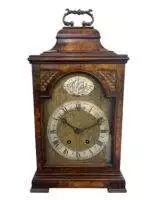 Stunning Burr Walnut case Caddy Top Bracket Clock – ca1890