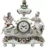 Fabulous Meissen Porcelain Figural Mantel clock – ca1850