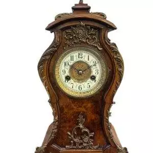 Superb Burr Walnut & Ormolu Boulle Clock – ca1880