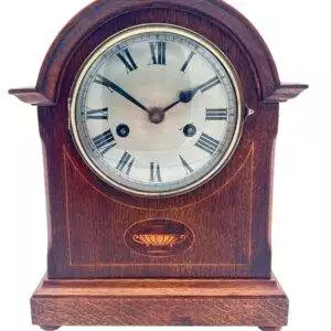 Charming Arched Top Oak case Mantel Clock – ca1900