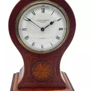 Lovely Mahogany Ballon Shape Mantel Clock – ca1900