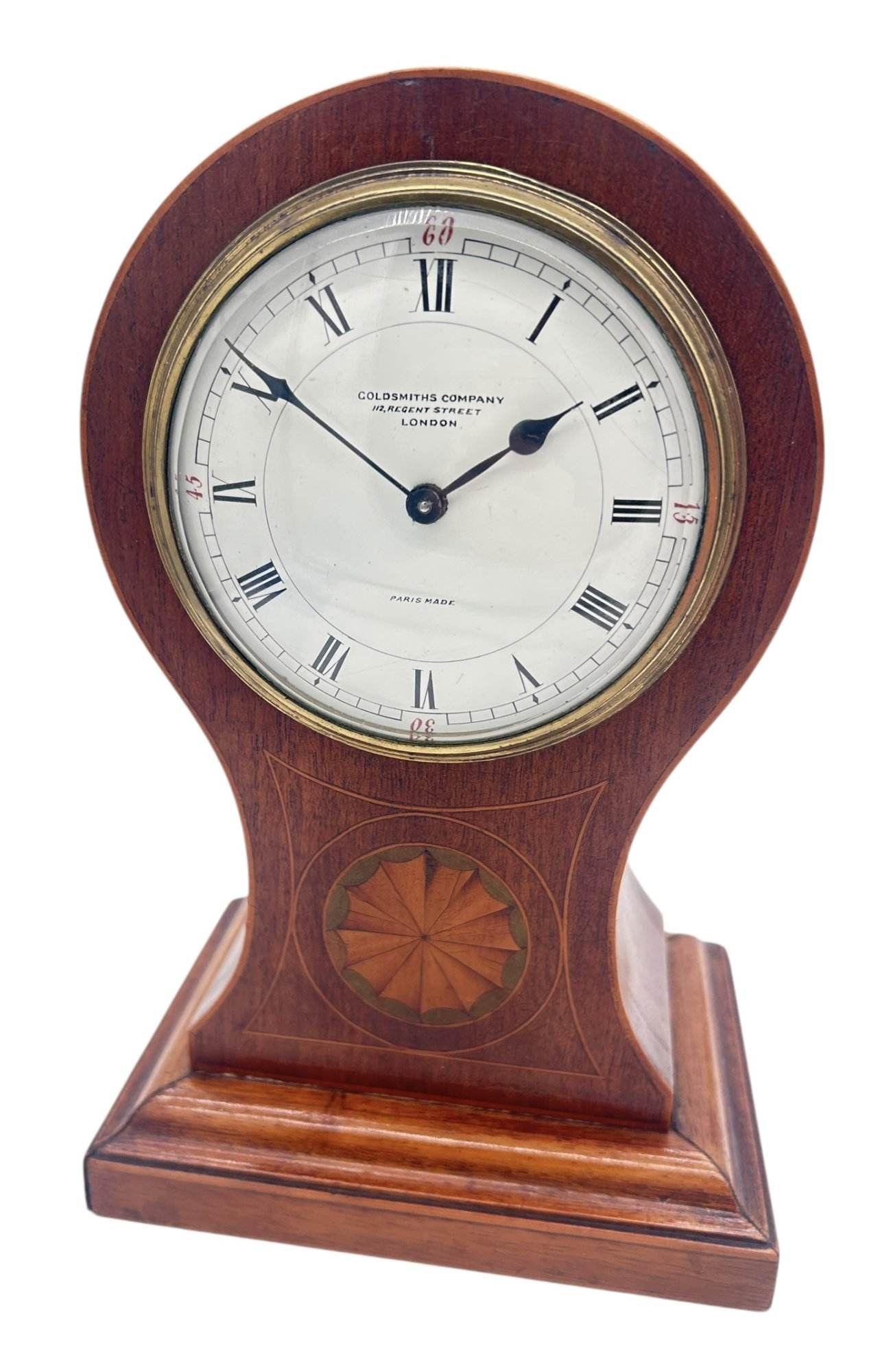 Lovely Mahogany Ballon Shape Mantel Clock – ca1900 - Image 2